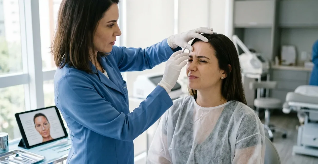 Botox para rugas na testa em SP: o que muda com a técnica certa